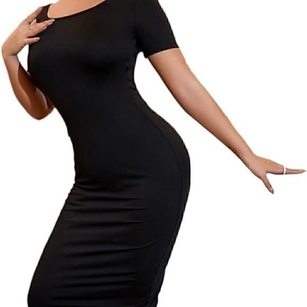 Mikey & Joey little black dress size L skins like y2k minimalist - Picture 3 of 6